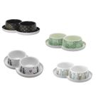 MODERNA מודרנה 350 מ"ל צלחת מזון ושתייה כפולה מעוצבת (טרנדי דינר)