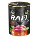 Rafi ראפי 400 גרם מזון מזון רטוב (שימור) לחתול בטעם מרקם פטה ברווז