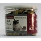 iCat אייקט 150 גרם חטיף בשר רך לחתולים סושי בטעם דגים