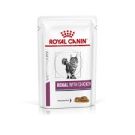 Royal Canin רויאל קנין 85 גרם מזון רפואי מזון רטוב (פאוץ') לחתולים בוגרים לתמיכה באי ספיקת כליות (רנאל עוף)
