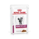 Royal Canin רויאל קנין 85 גרם מזון רפואי מזון רטוב (פאוץ') לחתולים בוגרים לתמיכה באי ספיקת כליות (רנאל בקר)
