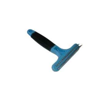 מברשת מגרפה מקצועית לכלב מקופדת 2 שורות.