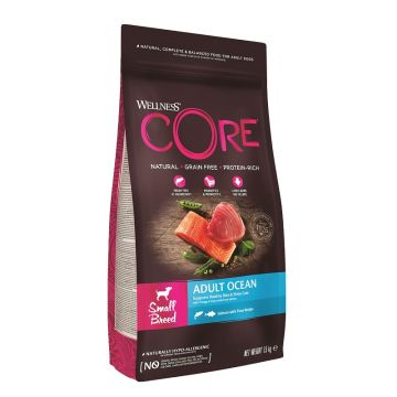 Wellness CORE וולנס קור 1.5 ק"ג מזון יבש לכלבים בוגרים מגזע קטן בטעם דגים (אושן סמול)