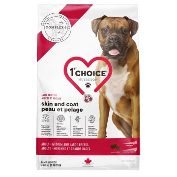 First Choice פירסט צ'ויס 11 ק"ג מזון יבש לכלבים בוגרים (סנסיטיב סקין & קואוט)