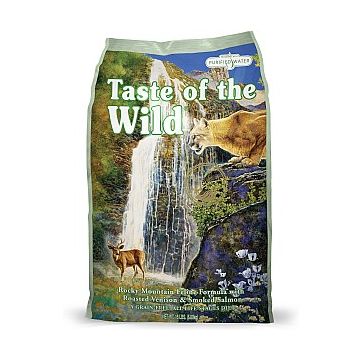 Taste of the Wild טייסט אוף דה ווילד 6.6 ק"ג מזון יבש ללא דגנים לחתולים בוגרים בטעם צבי וסלמון (ווילד רוקי)