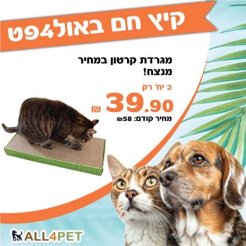 מבצעי אוגוסט - זוג קרטוני גירוד לחתול מחיר מטורף!!!