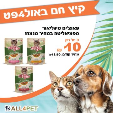 מבצעי אוגוסט - פאוצים של מיגליאור ספציאליטה לחתול בדיל ענק!!!