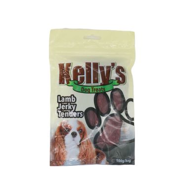 kelly's קליס 100 גרם חטיף רצועות כבש