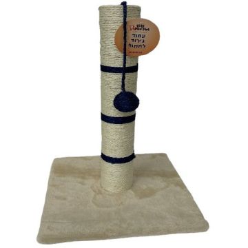 עמוד גירוד לחתול בסיס פרווה מרובע