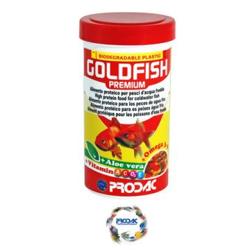 Prodac פרודאק 200 גרם מזון פתיתים מועשר לדגי זהב (גולדפיש)
