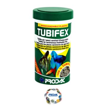 Prodac פרודאק 25 גרם מזון לדגים טרופיים&#44; 100% תולעים מיובשות&#44; (טוביפקס)