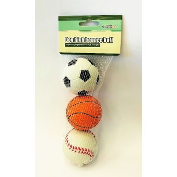 שלישיית כדורי משחק לכלב