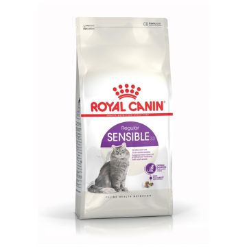 Royal Canin רויאל קנין 2 ק"ג מזון יבש לחתולים בוגרים עם רגישות במערכת העיכול (סנסיבל)