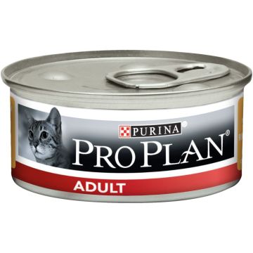 Proplan פרופלאן 85 גרם מזון מזון רטוב (שימורים) לחתולים בוגרים בטעם עוף