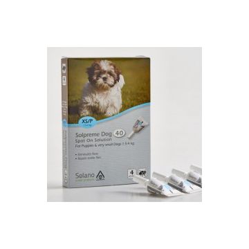 Solano סולאנו סולפרים אמפולות להדברה לכלבים XS