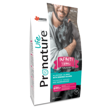 Pronature פרונייצ'ר 11.3 ק"ג מזון יבש לכלבים בוגרים בטעם סלמון (אינפיניטי ברי'ס)