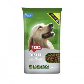 Bonzo בונזו 15 ק"ג מזון יבש לכלבים מבוגרים (סניור)
