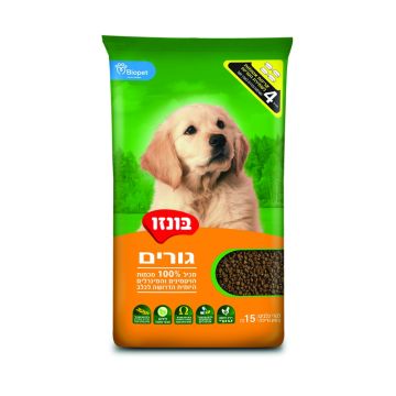 Bonzo בונזו 15 ק"ג מזון יבש לכלבים גורים