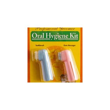 זוג מברשות אצבע לכלב (פלסטיק)