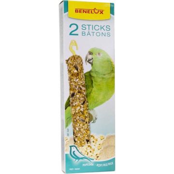 BENELUX בנלוקס חטיף זרעים לתוכים גדולים עם פופקורן