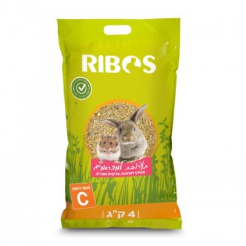Ribos ריבוס 4 ק"ג מזון תערובת למכרסמים