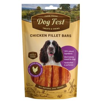Dog fest דוג פסט 90 גרם מקלות עוף