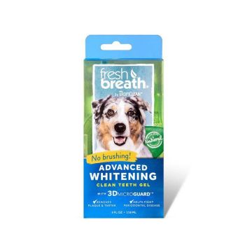 Tropiclean טרופיקלין 118 מ"ל ג'ל דנטלי להלבנת שיניים לכלבים