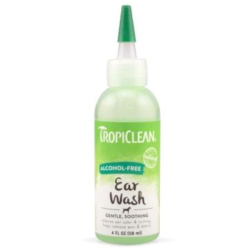 Tropiclean טרופיקלין 118 טיפות לניקוי אוזניים ללא אלכוהול
