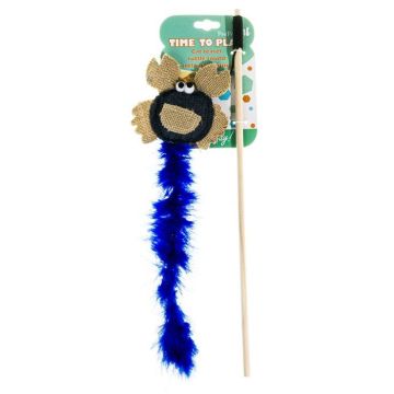 צעצוע לחתול חכה טבעית חיות ים עם קטניפ