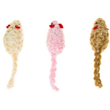 צעצוע לחתול עכבר מרשרש מלופף