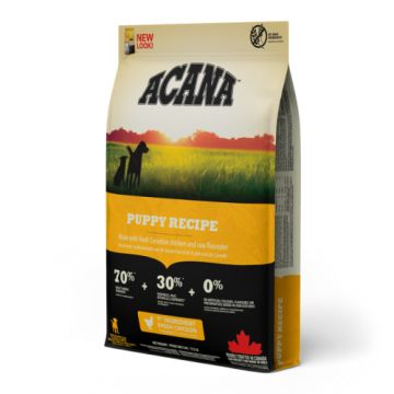 Acana אקאנה 2 ק"ג מזון יבש לגורים וכלבים צעירים בטעם עוף ודגים (פאפי אנד ג'וניור)