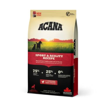 Acana אקאנה 17 ק"ג מזון יבש עתיר בשר לכלבי ספורט ועבודה (ספורט אנד אג'יליטי)