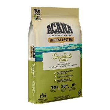 Acana Grasslands אקאנה גראסלנד 2 ק"ג מזון יבש לכלבים בוגרים