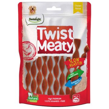 DENTALIGHT דנטלייט 100 גרם חטיף דנטלי לכלב טוויסט מיטי בטעם עוף