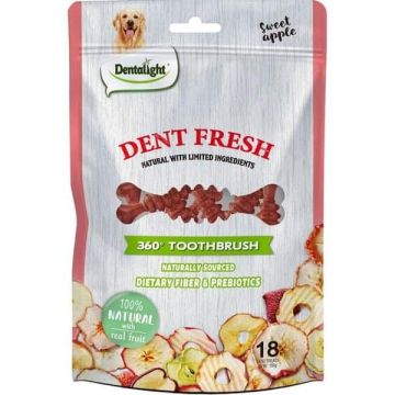 DENTALIGHT דנטלייט 150 גרם חטיף דנטלי לכלב מועשר בפרוביוטיקה בטעם תפוח