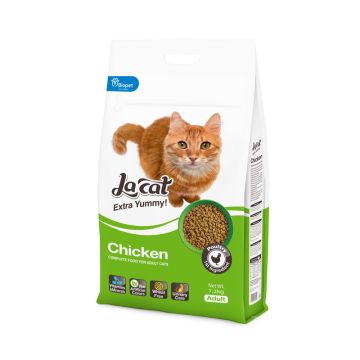 La Cat לה קט 7.2 ק"ג מזון יבש לחתולים בוגרים בטעם עוף