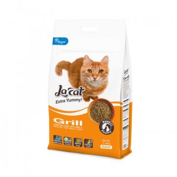 La Cat לה קט 7.2 ק"ג מזון יבש לחתולים בוגרים בטעם גריל