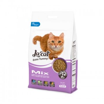 La Cat לה קט 7.2 ק"ג מזון יבש לחתולים בוגרים בטעם מיקס