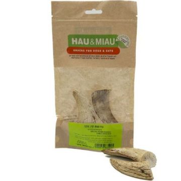Hau&Miau האו מיאו  חטיף לכלב מח עצם קרן כבש מיובש - 2 יחידות