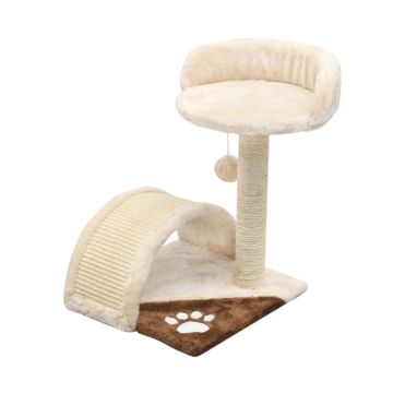 מגרדת חתול 2 חלקים כסא וגשר קרם