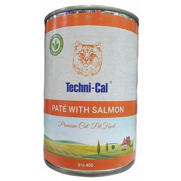 Techni-Cal טכניקל 400 גר' מזון מזון רטוב (שימורים) לחתולים בוגרים בטעם סלמון