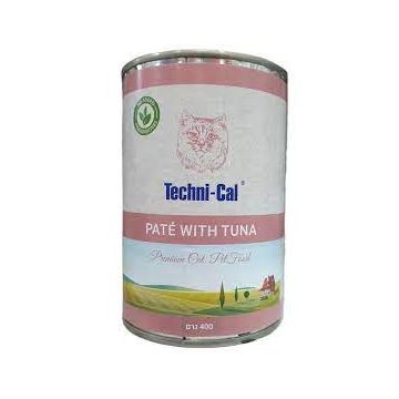Techni-Cal טכניקל 400 גר' מזון מזון רטוב (שימורים) לחתולים בוגרים בטעם טונה