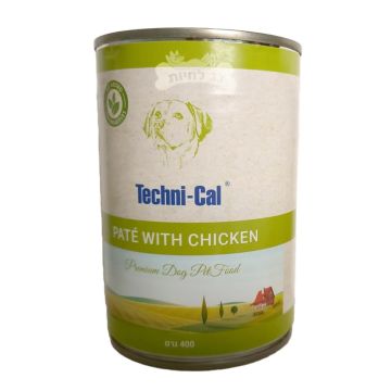 Techni-Cal טכניקל 400 גר' מזון מזון רטוב (שימורים) לכלבים בוגרים (עוף)