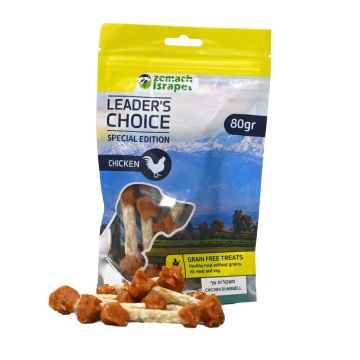 Leader’s Choice לידר צ'ויס 80 גרם חטיף לכלב משקולות עוף