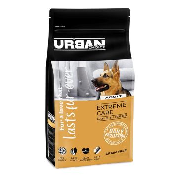 URBAN CHOICE אורבן צ'ויס 2.5 ק"ג מזון יבש היפואלרגני לכלבים (כבש וצמחי מרפא)