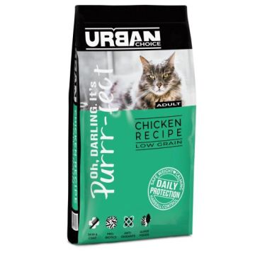 URBAN CHOICE אורבן צ'ויס 4 ק"ג מזון יבש לחתולים בוגרים בטעם עוף