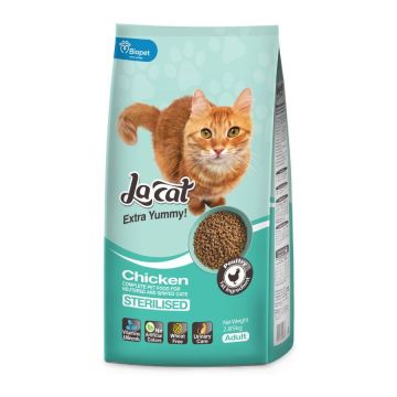 La Cat לה קט 2.85 ק"ג מזון יבש לחתולים בוגרים מסורסים וחתולות מעוקרות (סטרילייזד)