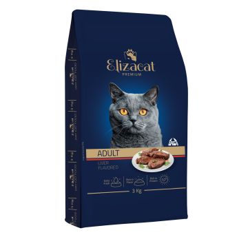 Elizacat אליזקט 3 ק"ג מזון יבש לחתולים בוגרים בטעם כבד
