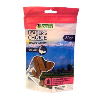 Leader’s Choice לידר צ'ויס 80 גרם חטיף לכלב מקלוני עור דג ועוף