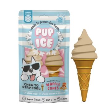 Pup ice פופ אייס 110 גרם ארטיק לכלב בטעם וניל חמאת בוטנים